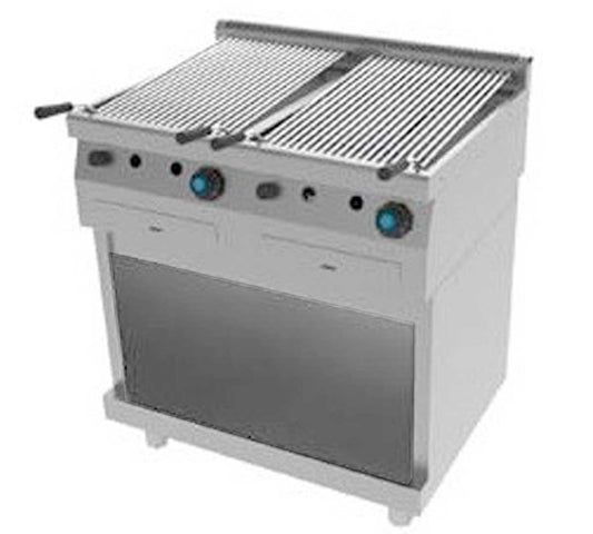 Jemi Parrilla a Gas Agua Serie 600 Pie PG60/2 - 4 Quemadores