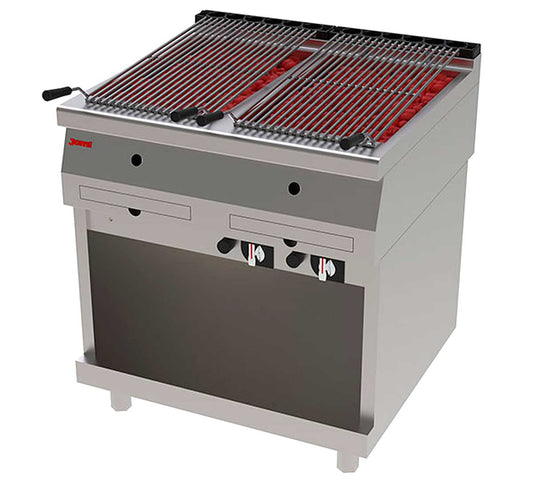 Jemi Parrilla a Gas Piedra Volcánica Serie 750 A Gas - Fondo 75 cm