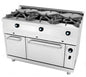 Cocina Industrial A Gas Modular Cerrada 3 Fuegos Con Horno 631 Jemi