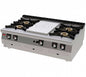 Jemi Cocina Serie 750 Francesa Sobremesa STP764 Gas - Fondo 75 cm - 1 Placa + 4 Fogones