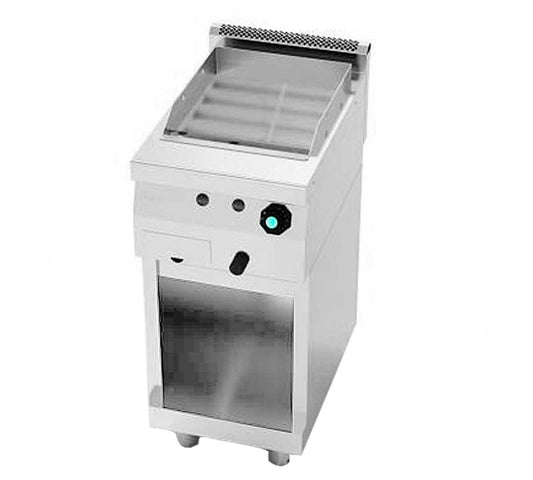 Jemi Fry Top Serie 600 Liso Pie Gas Gas - Fondo 60 cm