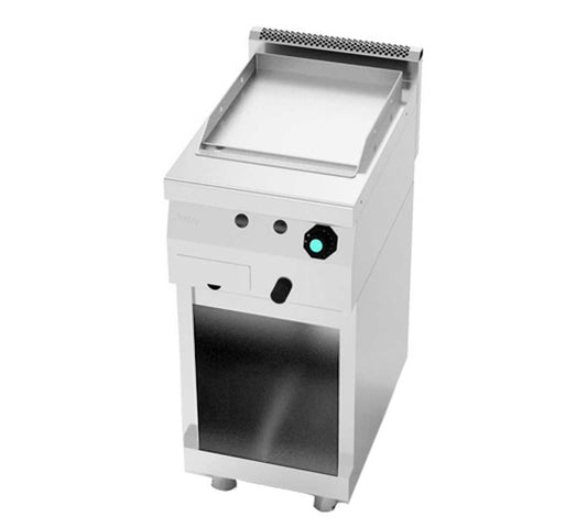 Jemi Fry Top Serie 600 Liso Pie Gas Gas - Fondo 60 cm