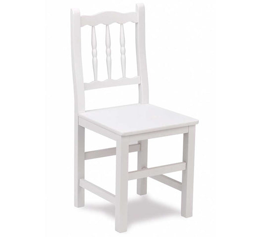 Silla M10 Madera Muebles Romero - Madera - Blanco/Blanco
