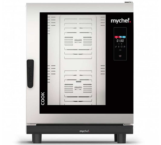 HORNO COMBINADO COOK PRO GN 1/1 - 10, Sin TSC 400/3L+N/50-60 (1) con apertura de puerta a mano izquierda
